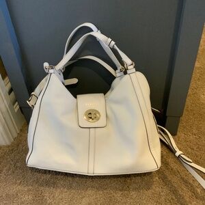 Beautiful Radley London Genuine  Leather Bag White Purse Bag